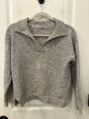 Peter England Nantucket Collared Knit Sweater Coastal Grandma